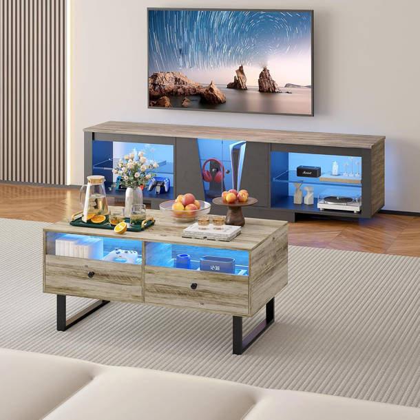 Wrought Studio Fanton Abstract Machine Woven Gray/Black/Blue Area Rug